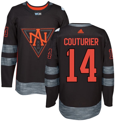 Kinder Team North America #14 Sean Couturier Authentic Schwarz Auswärts 2016 World Cup